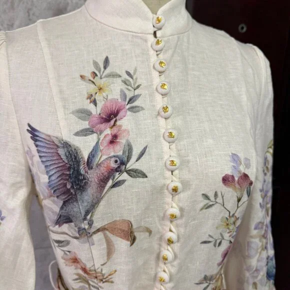 Zimmermann REBELLION BUTTON MIDI DRESS - Picture 5 of 10